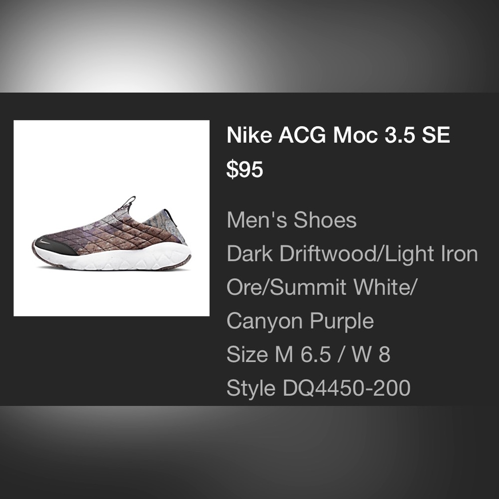 Brand new. Still in the box. Men’s 6.5/Wms 8.